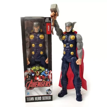 30 CM Avengers Thor Igrača figuric Superheroj S Potres In Rdeče Ogrinjalo Kolektivne Anime Perifernih Model Marvel Navijači Darilo