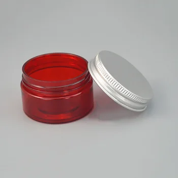 30 g plastični rdeč kozarec 30ml ročno masko posodo, prozorno obarvano kremo embalaži kozmetičnih jar brezplačna dostava