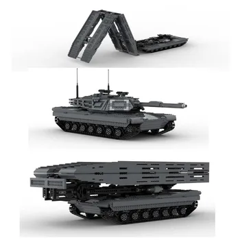 3081pcs MOC RC Funkcije Napajanja M1 Abrams bridge tank gradniki Igrača za Vgradnjo DIY Izobraževanja Otrok Darilo za Rojstni dan