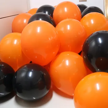 30pcs Halloween balon Bela Črna Oranžna 12 cm Latex Baloni Poroko Baby Tuš Diplomi Otroci Rojstni dan Dobave