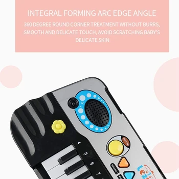 32 Tipke Elektronski Klavir Tipkovnico za Otroke LED Glasbeni Prenosni Poučevanja Tipkovnico Igrača z Mikrofonom Glasbeni Instrument