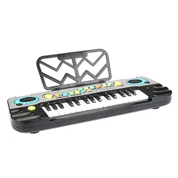 32 Tipke Elektronski Klavir Tipkovnico za Otroke LED Glasbeni Prenosni Poučevanja Tipkovnico Igrača z Mikrofonom Glasbeni Instrument