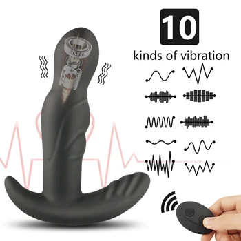 360 Stopinj Rotacija, Analni Vibrator za Moške Prostate Masaža Analni Čep Daljinski upravljalnik Vibrator Butt Plug Adult Sex Igrača za Ženske