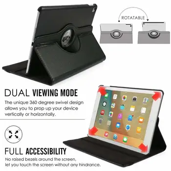 360-Stopinjski Vrtečih Usnja Kritje Smart Spanja Buden Primeru za Apple iPad Zraka 3 10.5 2019 iPad Pro 10.5 2017 Coque Funda