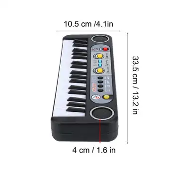 37 Tipke Otrok Organ Električni Klavir Z Digitalno Glasbo Elektronska Tipkovnica Glasbeni Instrument Z Mini Mikrofon Za Otroke Učenje