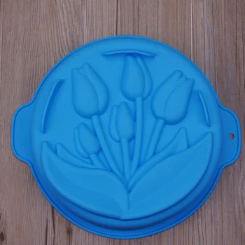 3D Cvet Krono Oblika Torta, Okrogle Oblike Plesni Kuhinja Bakeware DIY Sladice Peko Plesni Mousse Torta Plesni Peko Ponev Orodja
