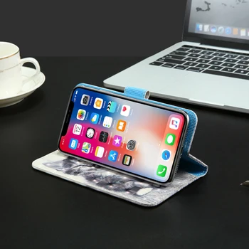 3D flip denarnica Usnjena torbica Za Infinix Nič 8 INOI 5 2021 LG Premier Pro Plus Motorola Eno 5G NASPROTNEGA Realme 7 F17 Pro Telefon Primerih