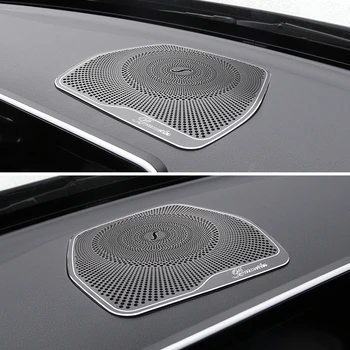 3D nalepke Avto-styling Za Mercedes Benz C Razred W205-2017 nerjavno jeklo Vrata Avtomobila Avdio Zvočniški Dekorativni Pokrov Trim