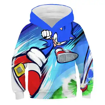 3D Sonic Hedgehog Fantje Hoodies za Dekleta Najstnikov otroška Majica za Fant Dekle Znoj Shirt Otrok Otroci Hoodies Oblačila
