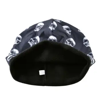 3D stereoskopski Lobanje klobuk Moških Beanies Plus žamet Toplo skp Spolne Kosti Prostem smučarskih klobuk Zimske kape za ženske Hip Hop kape Gorros