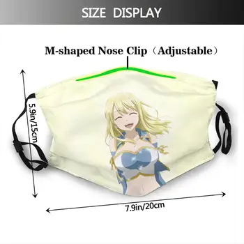 3D tiskanje FAIRY TAIL anime Obraz Maska za Dihanje Masko Lucy Masko Obraza Moda Prostem, Roza Športno Masko Erza Respirator