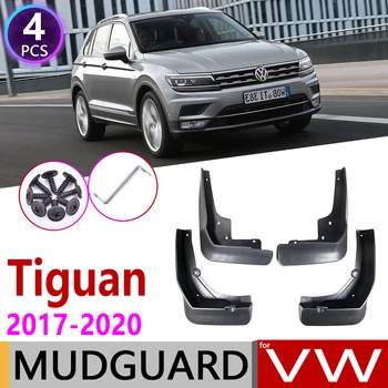 4 KOS Avto Mudflaps Za Volkswagen VW Tiguan 5N 2017 2018 2019 2020 MK2 Fender Garde Mulja Zavihki Splash Zavihek Blatniki Dodatki