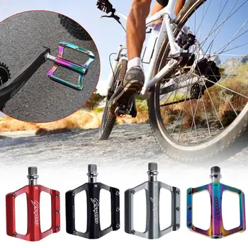 4 Ležajev koles pedala ultralahkih aluminij zlitine pisane votlih anti-skid nosijo gorsko kolo pribor MTB stopala pedala