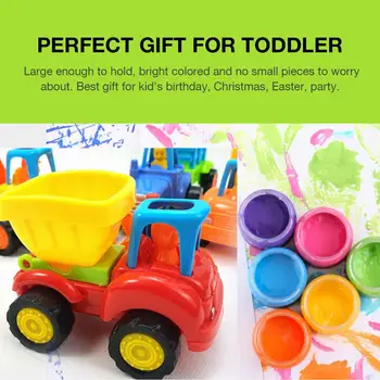 4 Sklope Plastičnih Toddlers Igrače, Avto, Traktor Tovornjak Dumper Buldožer Trenje Pogon Avtomobila Zabavna Igrača Darila Za Otroke