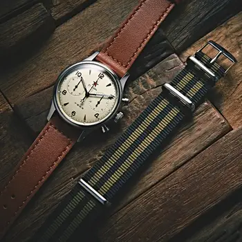 40 MM Polit 1963 luminou watch uradna različica mehanski kronograf moške ure classic vintage kolekcije ročno uro sappire