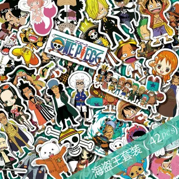 42 Kos Mešani En Kos Nalepke Za Otroke Anime Smešno Risanka Nalepke Doma Dekor Steno Avto Skateboard Nalepke Otroci Igrače