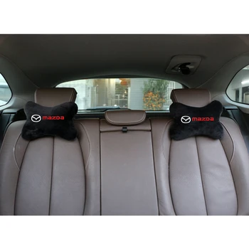4pcs Auto Notranja Oprema za Mazdas 5 6 323 626 RX8 7 MS Avto varnostnega Pasu Ramen Blazine Pad Zaščito vratu Podporo Blazino