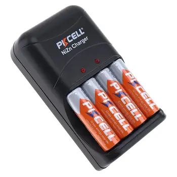 4Pcs PKCELL AA Baterija za ponovno Polnjenje 1,6 V-1.9 v 2500mWh NIZN Batteria Polnilnik 4slot Polnjenje 2Slot 4Slot aa AAA eu nas plug