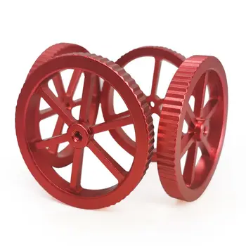 4pcs/set iz Nerjavečega Jekla Rdeče M4 Twist Izravnavanje Matica za Creality 3D Tiskalnik