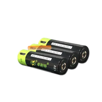 4pcs ZNTER 1,5 V AA 1250mAh li-polymer li-po polnilna litij-li-ion baterije z USB kablom pack