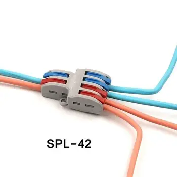 5/10Pcs Univerzalno Ožičenje Kabel Priključek za Hitro Žice Spojnik Push-v Terminal Blok Žice Splitter