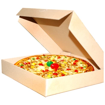 5 Kos Kraft papir, Kraft Papir Pizza Polje 9 Inch Pizza z odpeljite Polje Fast Food Supply Deco Stranka Dekoracijo Praznik, Rojstni dan, Škatla za Shranjevanje