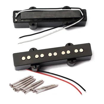 5 String Električni Bas Pickups Most Vratu Pickups Set za Jazz Bas Kitara Odprti Slog Kitara Deli in Pribor GMB08 Bla