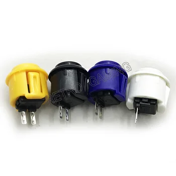 50 kos 24 mm arkadna gumb za preklapljanje gumbi Krog Pritisni Gumb kopiraj SANWA tip za arkadna kabinet pribor