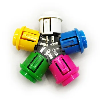 50 kos 24 mm arkadna gumb za preklapljanje gumbi Krog Pritisni Gumb kopiraj SANWA tip za arkadna kabinet pribor