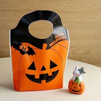 50 Kos/set Halloween Noč Stranka Dekoracijo Bučna Duha Candy Bag Peko Piškotkov Doma Prop Potrebščine Otrok Darilo