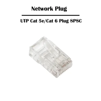 500 Kosov UTP Cat 5e/ Cat 6 Mreženje Plug 8P8C Glavo Modularni Ethernet Fluke Minilo 1u predpisovanjem