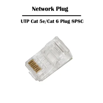 500 Kosov UTP Cat 5e/ Cat 6 Mreženje Plug 8P8C Glavo Modularni Ethernet Fluke Minilo 1u predpisovanjem