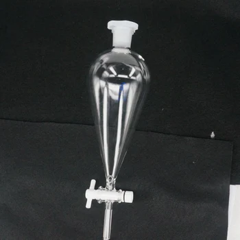 500 ml 24/29 Skupno Kemija Laborotary Stekla hruškasto Separatory Lijak s PTFE Stopcock