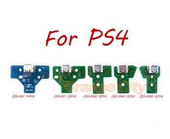 50pcs Novo 12-Pin 14-Pin USB Polnjenje prek kabla USB Vrata Vtičnico Vezje JDS-001 011 030 040 050 Za Sony PS4 Krmilnik Plastičnih Zelena