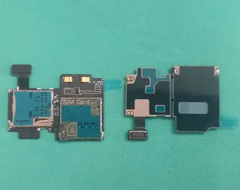 50pcs Pladenj za Kartico Sim Nosilec Flex Kabel za Samsung Galaxy S4 i9505 i9500 i337 Micro SD Režo za Bralnik Adapter rezervnih Delov