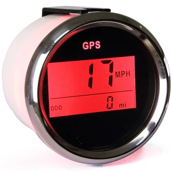 52 mm Digitalni avto merilnik hitrosti GPS Števec LCD-zaslon Milje Na Uro vozlov Meter Za Čoln Z Nazaj luči 12 V, 24 V