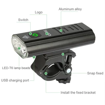 5200mAh USB Kolo Svetlobe, Polnilne, Izposoja Smerniki 5 Način 1200LM 3*T6 LED GORSKO Kolesarstvo Sprednje luči za Varnost Noč Jahanje