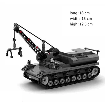 520Pcs DIY Ustvarjalne gradniki Tank Oklepna Vozila Igrača Simulacije Commisary Tovornjak Puzzle Model Komplet Blok Igrače Za Otroke