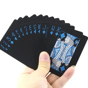 54Pcs/Set Nepremočljiva PVC Poker Igre Party Zabavo Standard Igralne Karte Tabela Polje Predvajaj zapakirane Trik Orodja