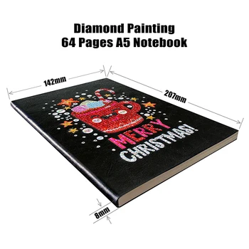 5D Diamond Slikarstvo Zvezek Posebno Oblikovan Nov Turistov Mandala Diamond Vezenje Prodaje A5 Dnevnik, Knjiga Mozaik Slik Darilo