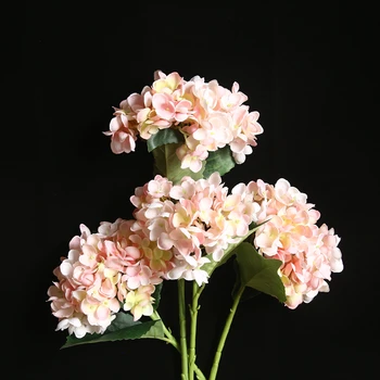 5Pcs Umetno cvetje Svile hydrangea Nevesta poročni šopek novo Leto doma, okraski in pribor za vazo cvetlični aranžma