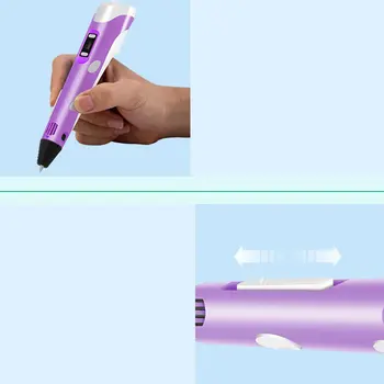 5V DIY Kokice 3D Tiskalnik Bombaž Pen USB Pen Mehurček Kapi Primeren Za Otroke Širitev Učinek Pero