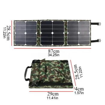 60 W Zložljive Sončne celice, 12V Sonce Moč Dual USB Solarni Polnilnik Waterprrof Sončne Baterije, Polnilnike Polnjenje Za na Prostem