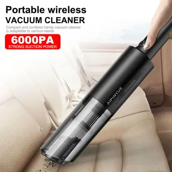 6000PA Ročni Akumulatorski Avto sesalnik za ponovno Polnjenje sesalnik 7.4 v 120W USB Prenosni Avto Čistilo Aspirateur Voiture