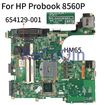 654129-001 654129-501 Za HP Probook 8560P 6560B 6050A2466401-MB-A04 HM65 Prenosni računalnik z matično ploščo Mainboard