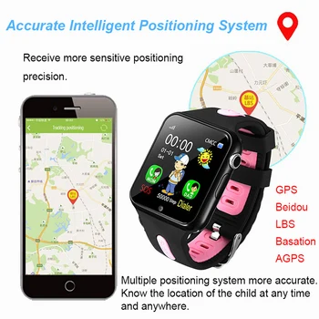 696 V5K Otroci Pametno Gledati GPS Nepremočljiva Tracker HD Kamera SOS Klic Lokacija Sledenje Spremljanje Otrok Smartwatches darilo watch