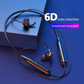 6D Brezžične Bluetooth Slušalke Surround Slušalke nepremočljiva Čepkov Bas Šport slušalke Za Mobilni Telefon