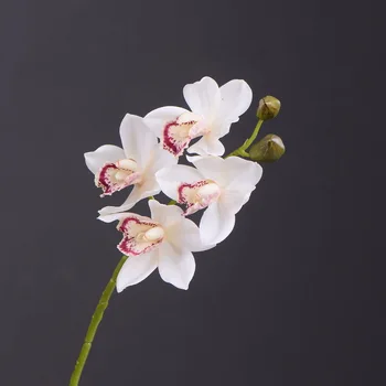 6pcs Simulacije Vzhodne Azije Orhideja Debelo dnevno Sobo Tabela Čaj Dekoracijo Umetno Cvetje Visoko Kakovostni Stranka Ornament