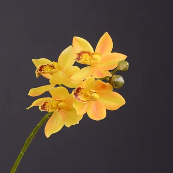 6pcs Simulacije Vzhodne Azije Orhideja Debelo dnevno Sobo Tabela Čaj Dekoracijo Umetno Cvetje Visoko Kakovostni Stranka Ornament