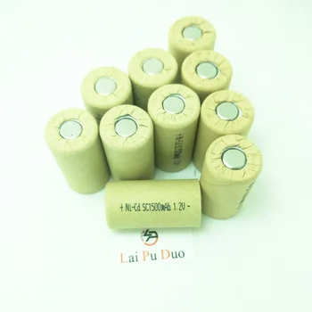 6pcs/Veliko 22*42mm Sub C SC Polnilne Baterije 1,2 V 1500mAh baterija za polnjenje NI-CD Baterij